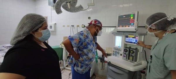 Hospital Aníbal Murillo Escobar recibe máquina de anestesia