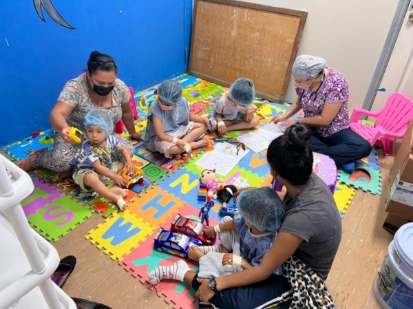 En la Sala de Operaciones del Hospital Materno Infantil se habilitó un Cuarto de Juegos para niños que serán intervenidos quirúrgicamente