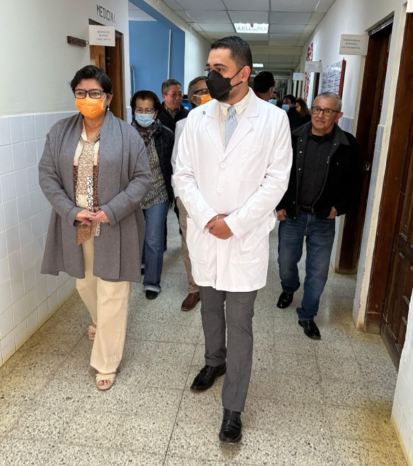 Para conocer necesidades: Ministra de Salud visita Hospital Dr. Enrique Aguilar Cerrato