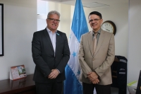 El secretario de Salud se reunió con el nuevo representante de UNICEF en Honduras, para abordar el tema de la Encuesta Nacional de Demografía y Salud ENDESA/MICS.