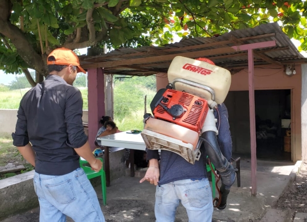 Intervención total contra el dengue en colonia Jarín de la ciudad de Comayagua