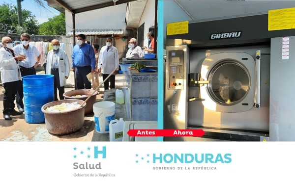 Salud entrega lavadora industrial en el Hospital Roberto Suazo Córdoba