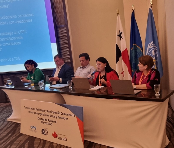 La Secretaría de Salud de Honduras, participa en el Taller subregional de Comunicación de riesgos y participación comunitaria para el abordaje de emergencias en salud y desastres.