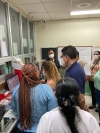 Secretario de Salud José Manuel Matheu, supervisando este día funcionamiento del sistema SALMI en Hospital Mario Catarino Rivas.